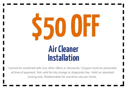 Discounts on Air Cleaner Installation
