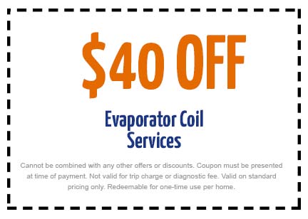 Discounts on Evaporator Coil Services