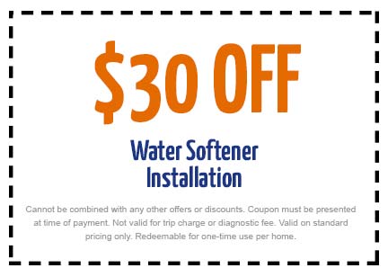 Discounts on Water Softener Installation