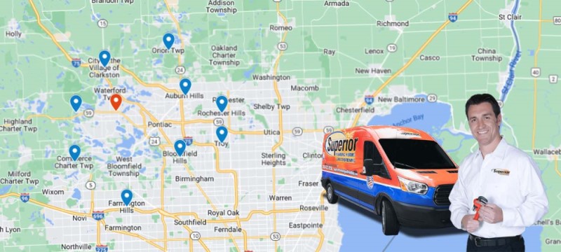 Service Areas - Superior Plumbing, Heating & Air-Conditioning, Inc.